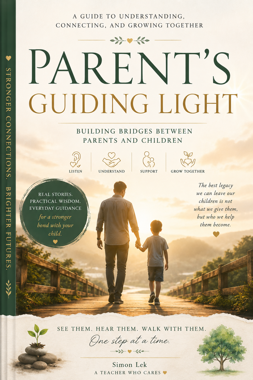 Parent’s Guiding Light book cover by Simon Lek